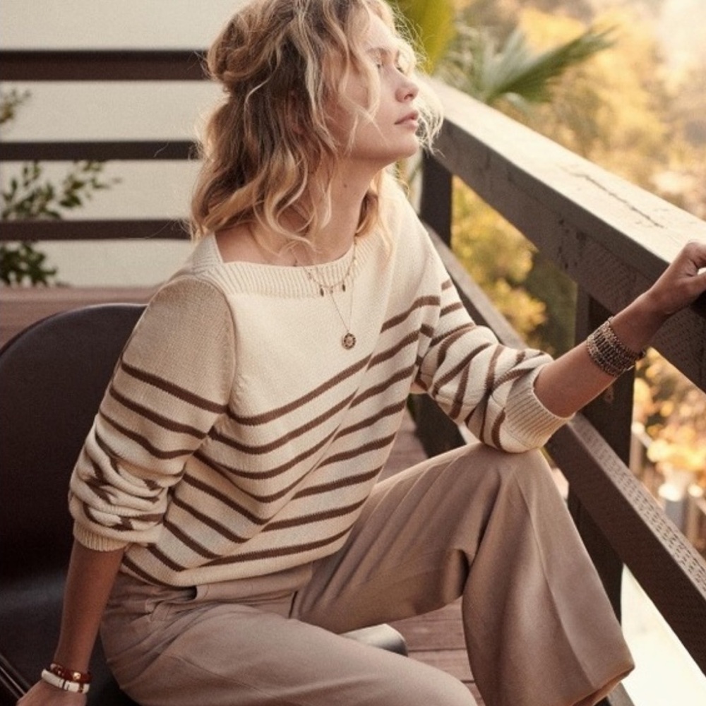 Sezane Timeo Striped Sweater